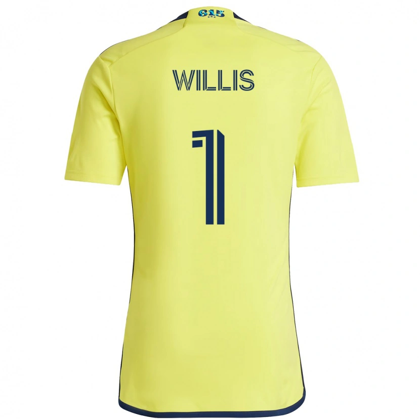 Danxen Homem Camisola Joe Willis #1 Amarelo Azul Marinho Principal 2025/26 Camisa Brasil