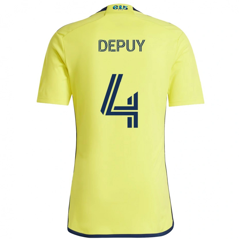 Danxen Homem Camisola Nick Depuy #4 Amarelo Azul Marinho Principal 2025/26 Camisa Brasil