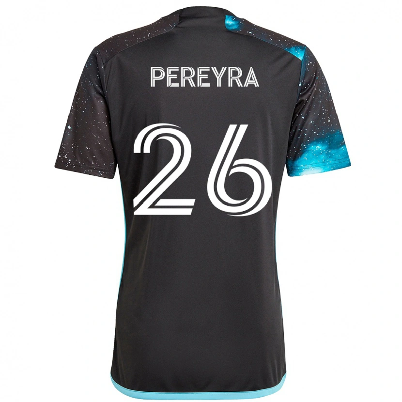 Danxen Homem Camisola Joaquín Pereyra #26 Preto Azul Principal 2025/26 Camisa Brasil