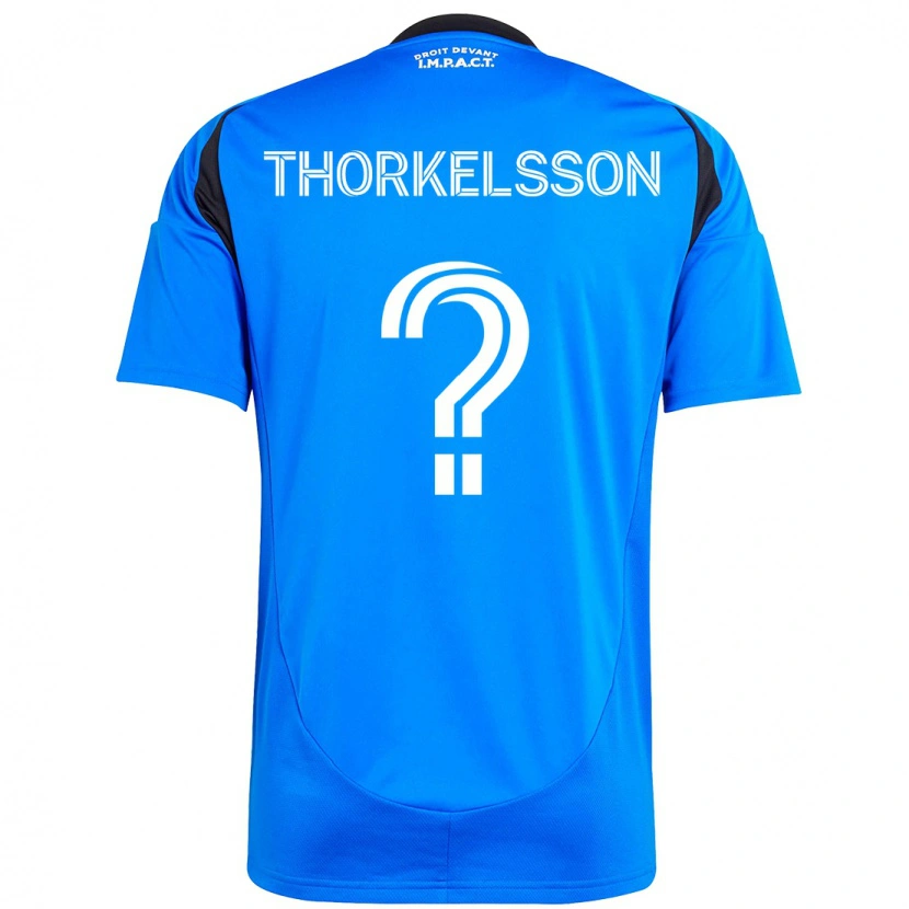 Danxen Homem Camisola Róbert Orri Thorkelsson #0 Azul Escuro Preto Principal 2025/26 Camisa Brasil