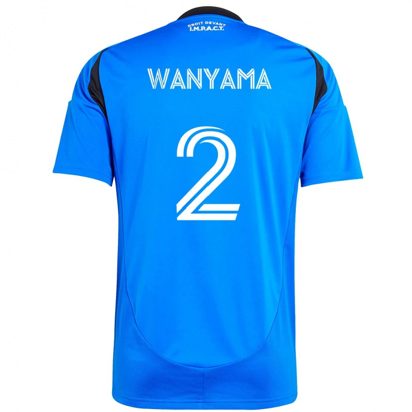 Danxen Homem Camisola Victor Wanyama #2 Azul Escuro Preto Principal 2025/26 Camisa Brasil