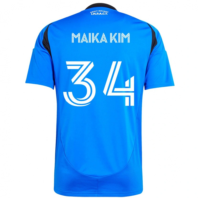 Danxen Homem Camisola Guerrier Maika Kim #34 Azul Escuro Preto Principal 2025/26 Camisa Brasil