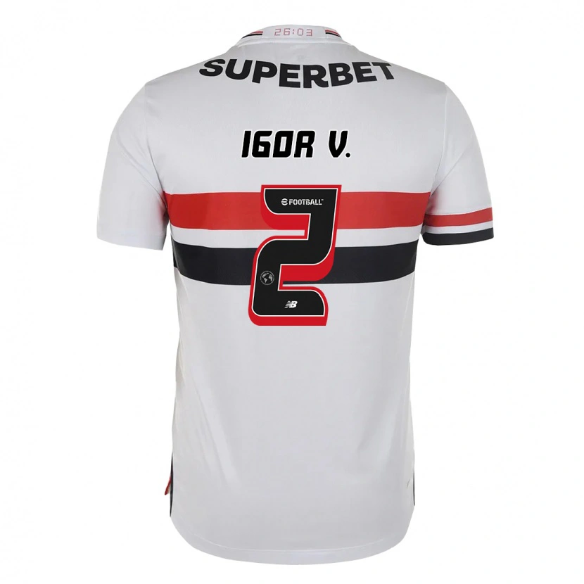 Danxen Homem Camisola Igor Vinícius #2 Vermelho Preto Branco Principal 2025/26 Camisa Brasil