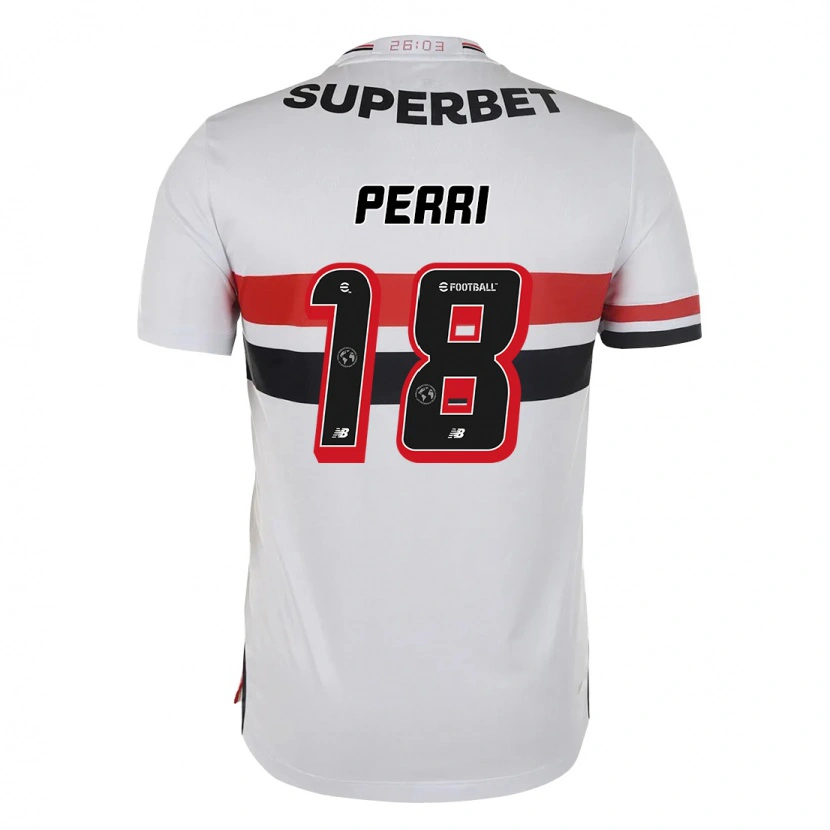 Danxen Homem Camisola Lucas Perri #18 Vermelho Preto Branco Principal 2025/26 Camisa Brasil