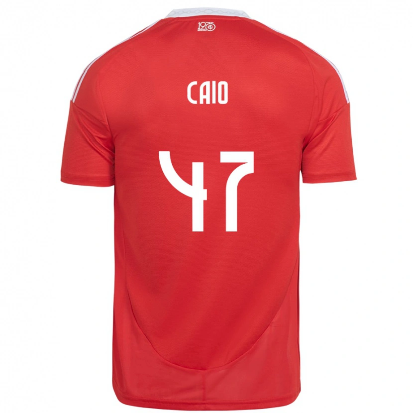 Danxen Homem Camisola Caio Vidal #47 Vermelho Branco Principal 2025/26 Camisa Brasil