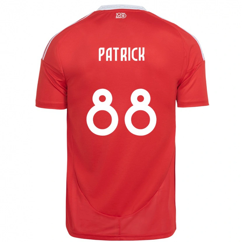 Danxen Homem Camisola Patrick #88 Vermelho Branco Principal 2025/26 Camisa Brasil