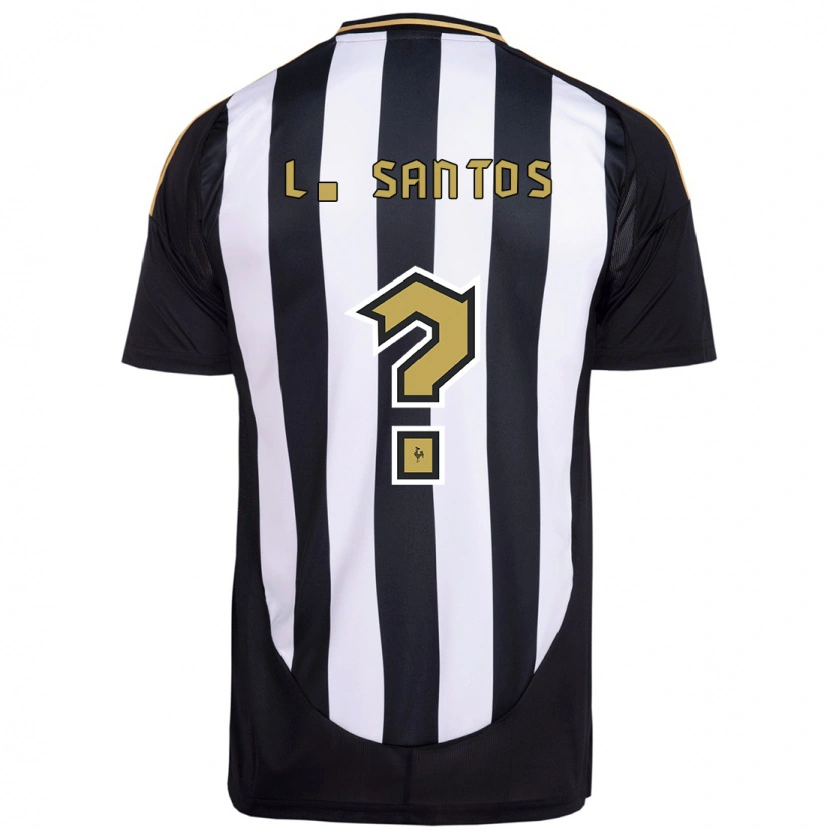 Danxen Homem Camisola Léo Santos #0 Branco Preto Principal 2025/26 Camisa Brasil