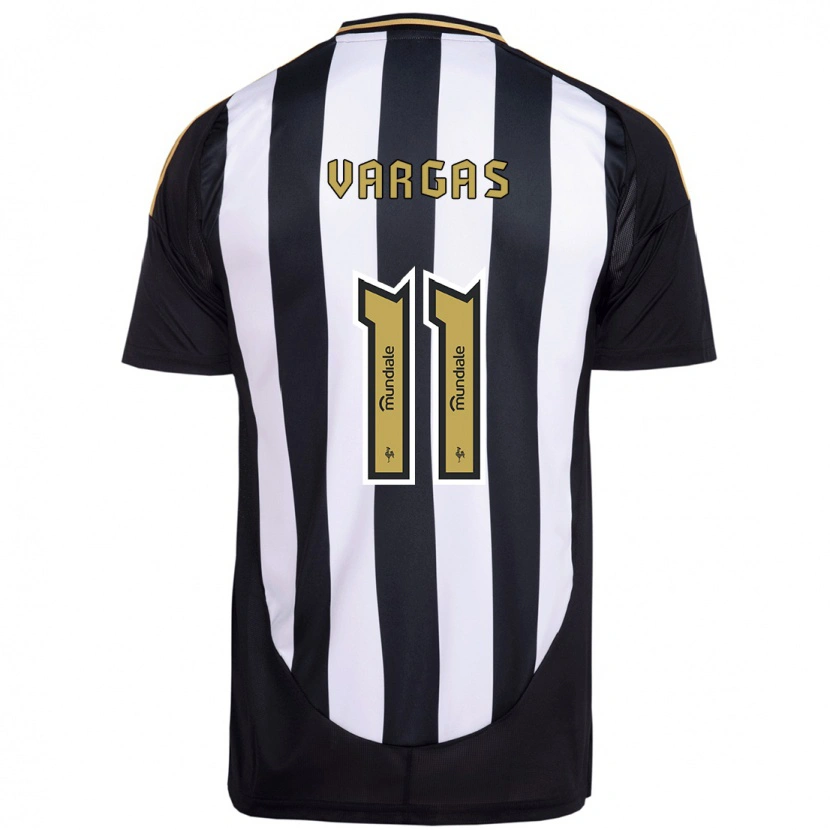Danxen Homem Camisola Eduardo Vargas #11 Branco Preto Principal 2025/26 Camisa Brasil