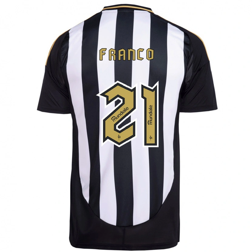 Danxen Homem Camisola Alan Franco #21 Branco Preto Principal 2025/26 Camisa Brasil