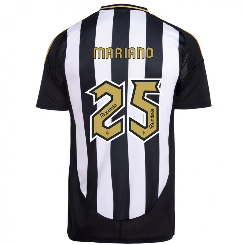 Danxen Homem Camisola Mariano #25 Branco Preto Principal 2025/26 Camisa Brasil