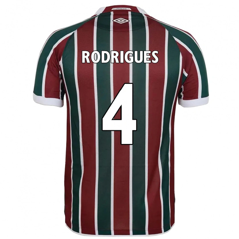 Danxen Homem Camisola Nath Rodrigues #4 Verde Bordô Branco Principal 2025/26 Camisa Brasil