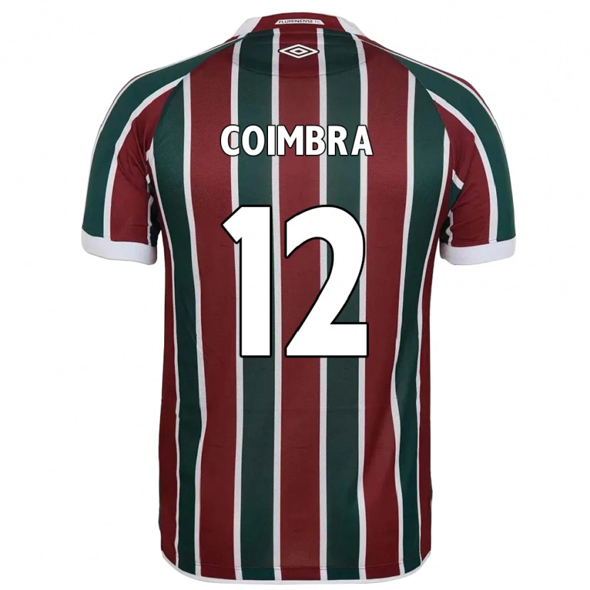Danxen Homem Camisola Amanda Coimbra #12 Verde Bordô Branco Principal 2025/26 Camisa Brasil