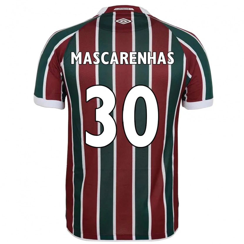 Danxen Homem Camisola Matheus Mascarenhas #30 Verde Bordô Branco Principal 2025/26 Camisa Brasil