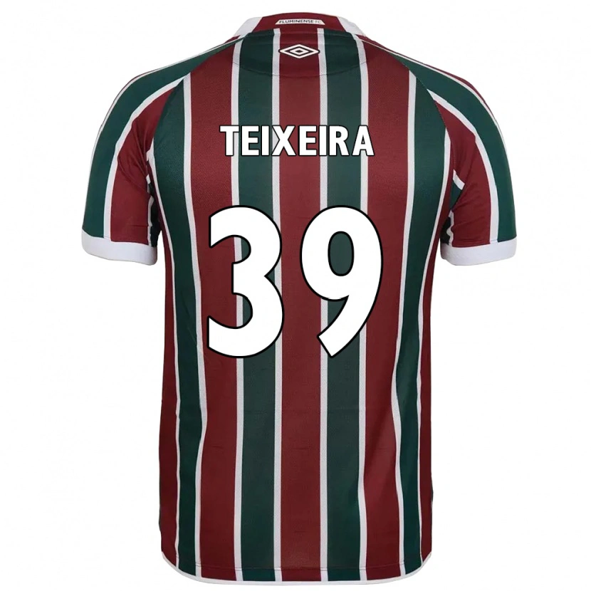 Danxen Homem Camisola Gabriel Teixeira #39 Verde Bordô Branco Principal 2025/26 Camisa Brasil