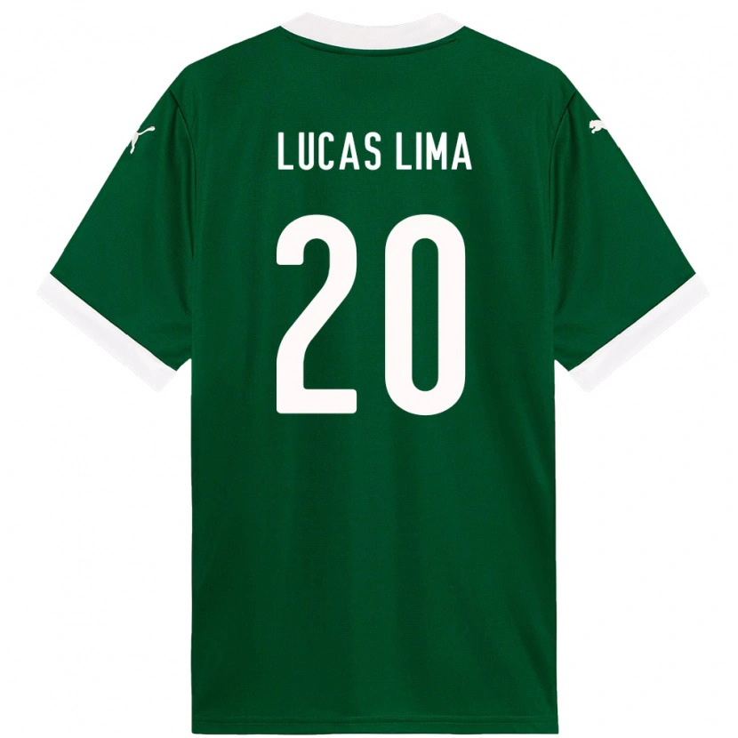 Danxen Homem Camisola Lucas Lima #20 Verde Branco Principal 2025/26 Camisa Brasil