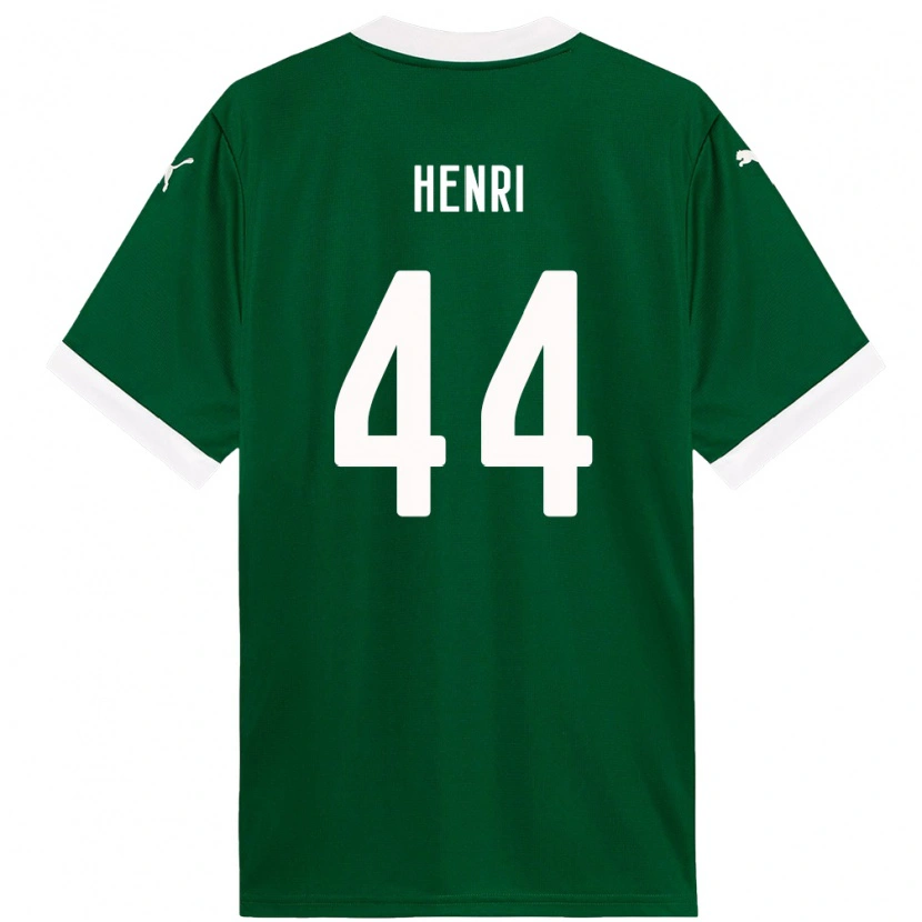 Danxen Homem Camisola Henri #44 Verde Branco Principal 2025/26 Camisa Brasil