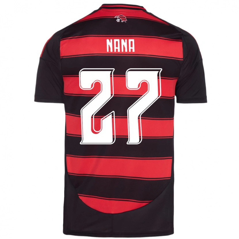 Danxen Homem Camisola Naná #27 Vermelho Preto Principal 2025/26 Camisa Brasil