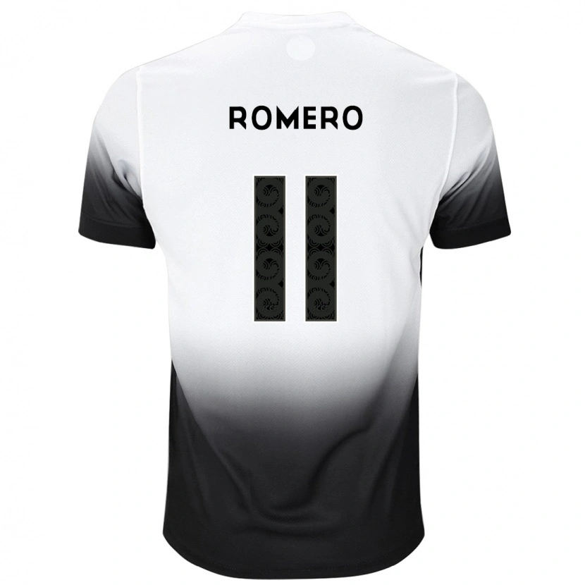 Danxen Homem Camisola Ángel Romero #11 Branco Preto Principal 2025/26 Camisa Brasil