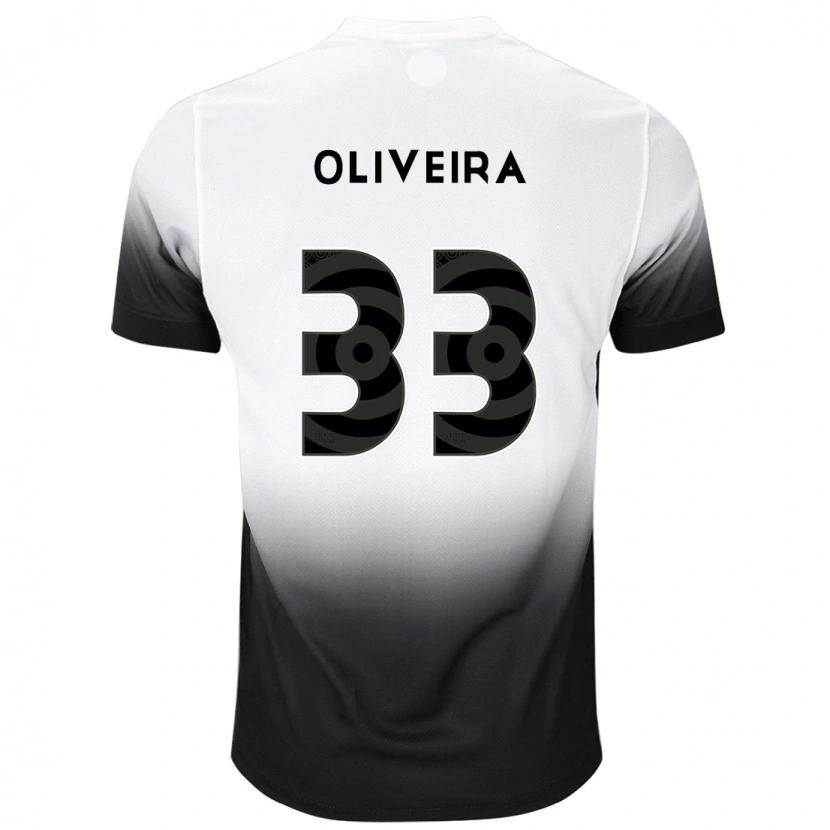 Danxen Homem Camisola Ruan Oliveira #33 Branco Preto Principal 2025/26 Camisa Brasil