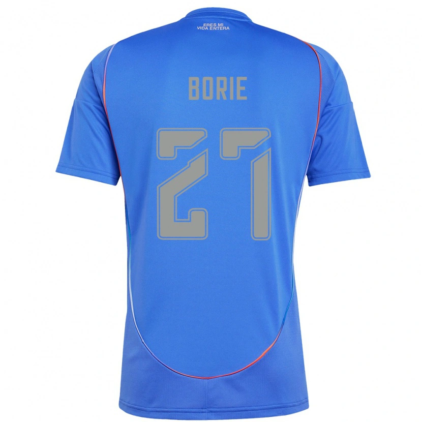 Danxen Homem Camisola Emilie Borie #27 Azul Celeste Principal 2025/26 Camisa Brasil