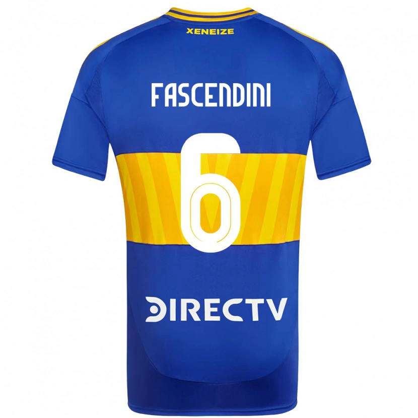 Danxen Homem Camisola Valentin Fascendini #6 Azul Royal Amarelo Principal 2025/26 Camisa Brasil