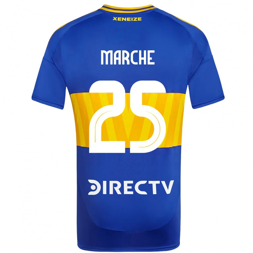 Danxen Homem Camisola Agustín Marchesín #25 Azul Royal Amarelo Principal 2025/26 Camisa Brasil