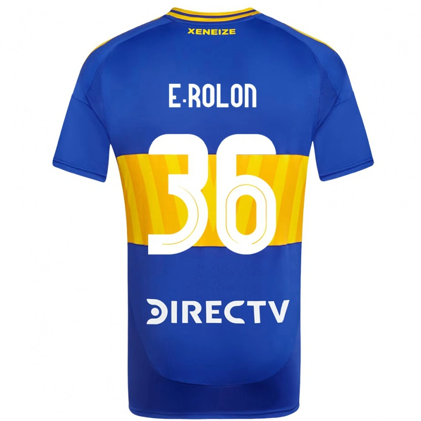Danxen Homem Camisola Esteban Rolón #36 Azul Royal Amarelo Principal 2025/26 Camisa Brasil