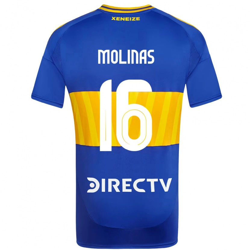 Danxen Homem Camisola Aaron Molinas #16 Azul Royal Amarelo Principal 2025/26 Camisa Brasil