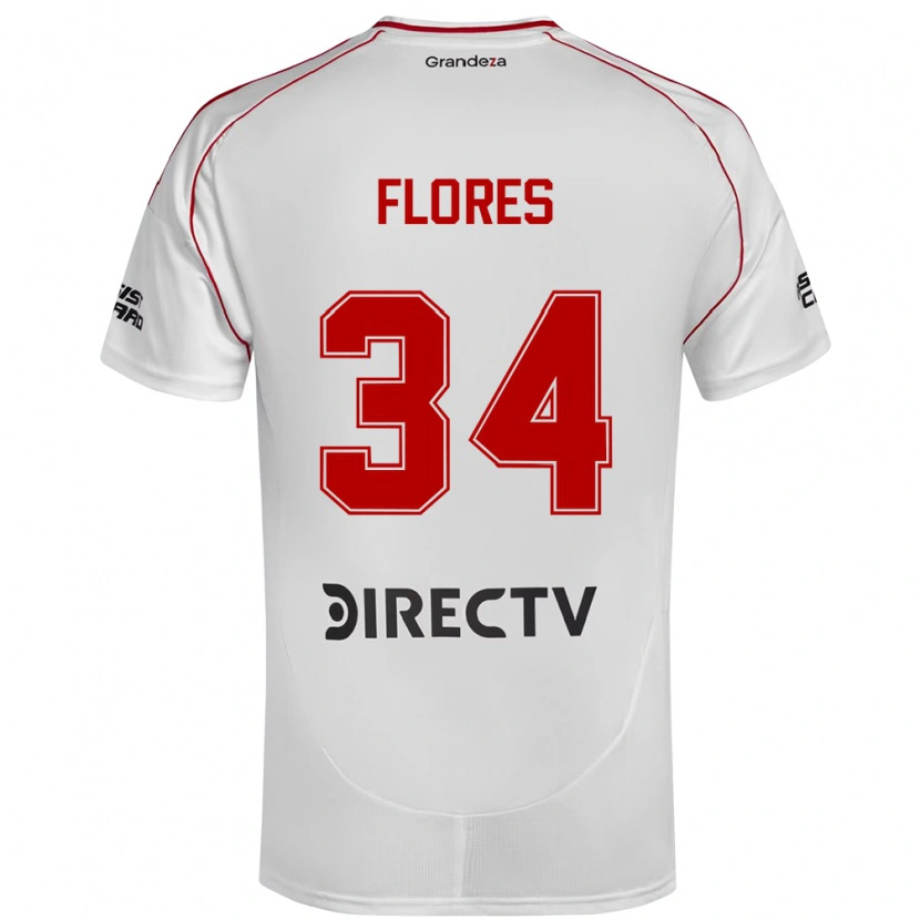 Danxen Homem Camisola Brenda Flores #34 Branco Vermelho Principal 2025/26 Camisa Brasil