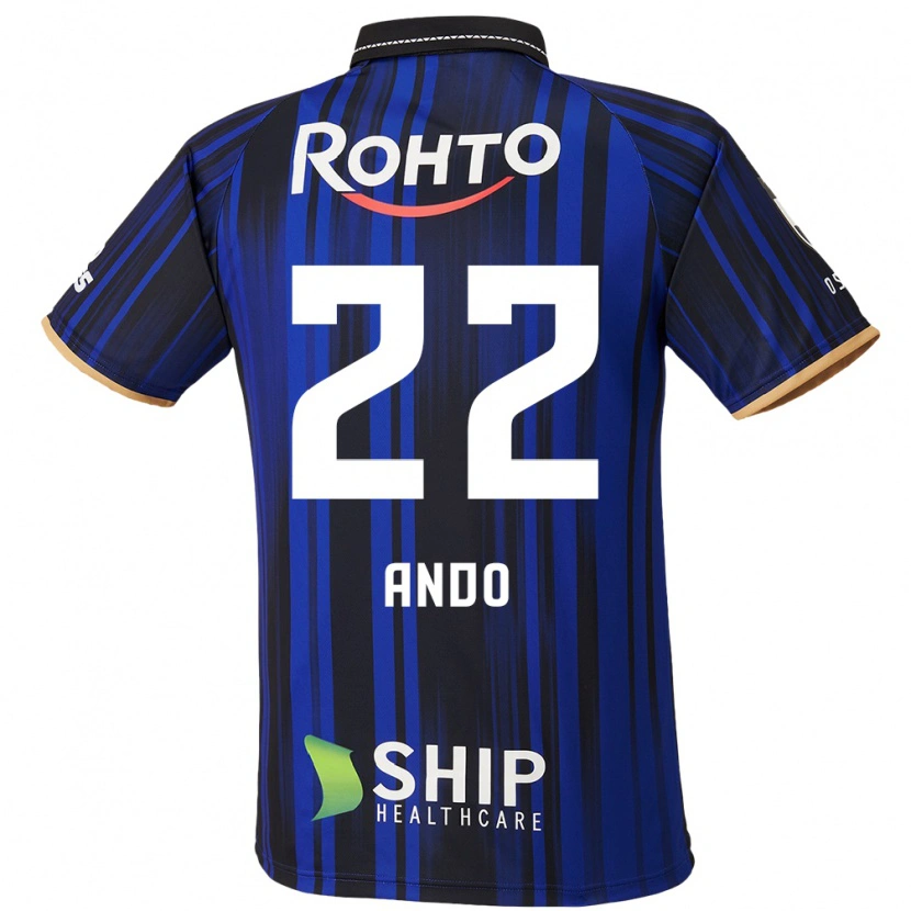 Danxen Homem Camisola Rikuto Ando #22 Azul Branco Preto Principal 2025/26 Camisa Brasil