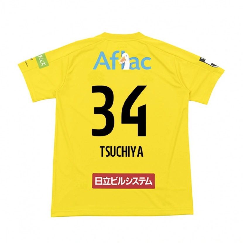 Danxen Homem Camisola Takumi Tsuchiya #34 Preto Amarelo Principal 2025/26 Camisa Brasil