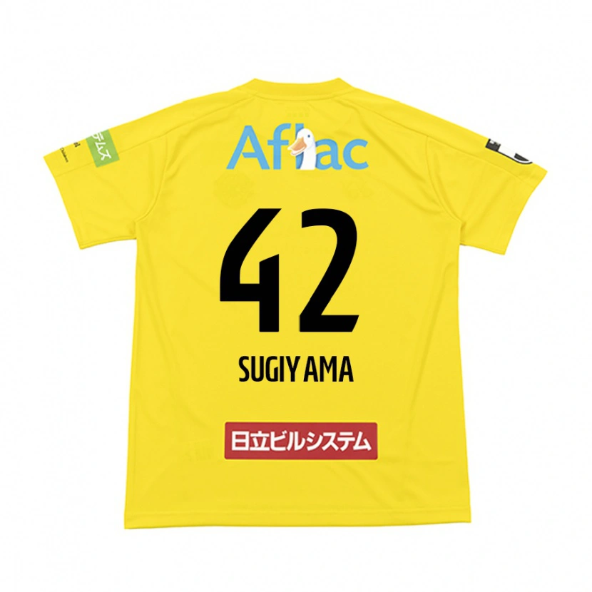 Danxen Homem Camisola Shunnosuke Sugiyama #42 Preto Amarelo Principal 2025/26 Camisa Brasil