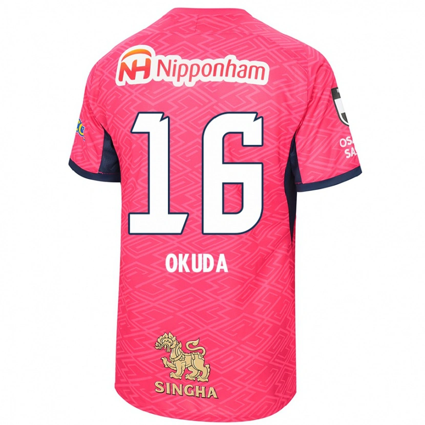 Danxen Homem Camisola Hayato Okuda #16 Rosa Sakura Branco Principal 2025/26 Camisa Brasil