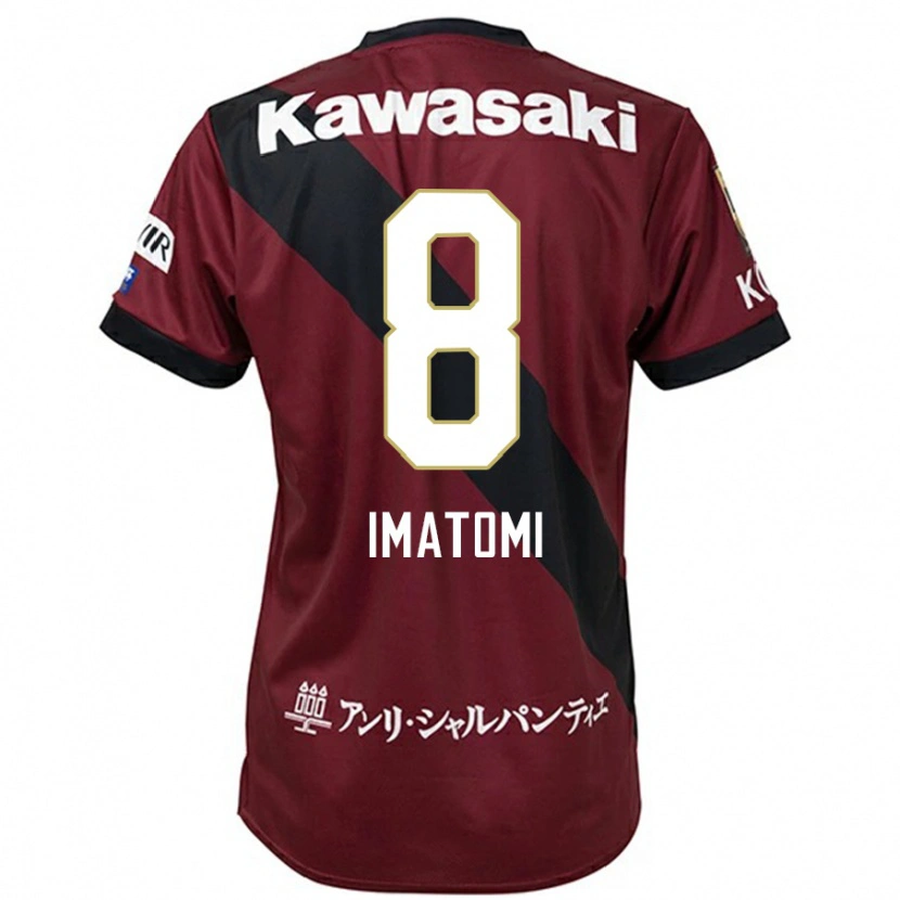 Danxen Homem Camisola Teruya Imatomi #8 Bordô Preto Principal 2025/26 Camisa Brasil