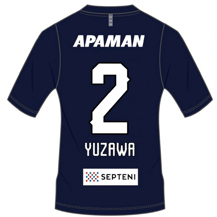 Danxen Homem Camisola Masato Yuzawa #2 Azul Royal Branco Principal 2025/26 Camisa Brasil