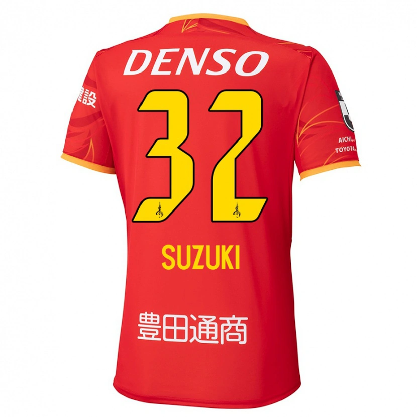 Danxen Homem Camisola Haruto Suzuki #32 Vermelho Amarelo Principal 2025/26 Camisa Brasil