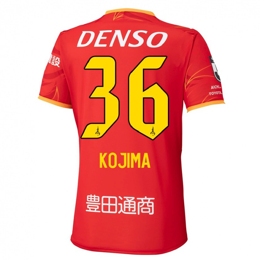 Danxen Homem Camisola Aoto Kojima #36 Vermelho Amarelo Principal 2025/26 Camisa Brasil