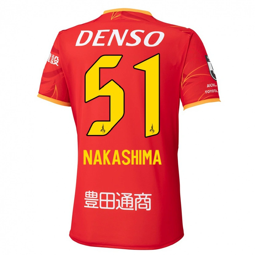 Danxen Homem Camisola Shinichiro Nakashima #51 Vermelho Amarelo Principal 2025/26 Camisa Brasil