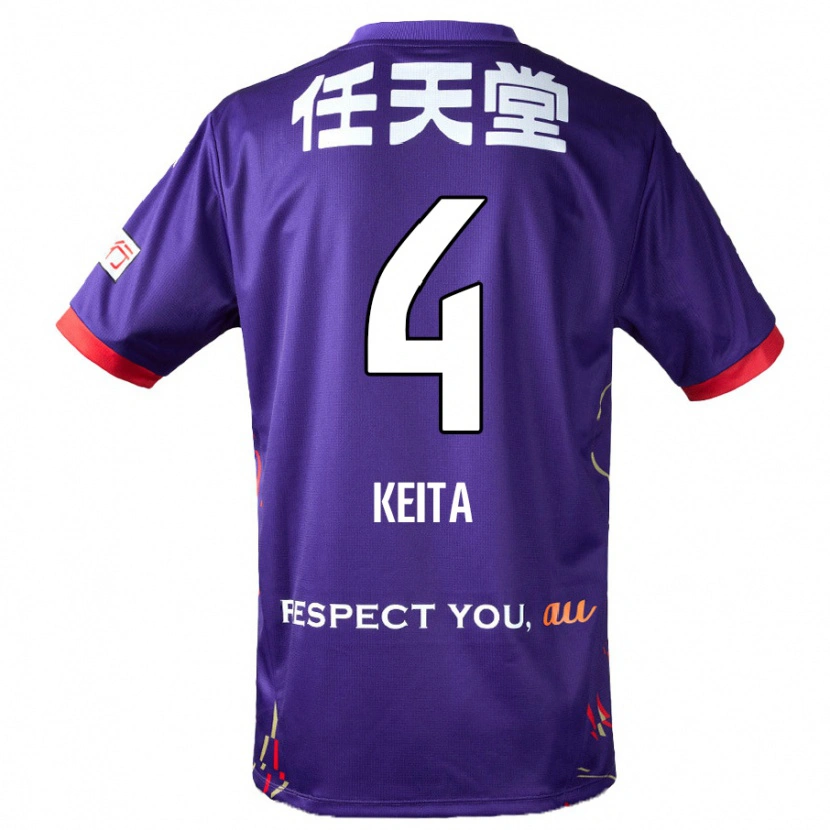 Danxen Homem Camisola Keita Matsuda #4 Roxo Branco Preto Principal 2025/26 Camisa Brasil