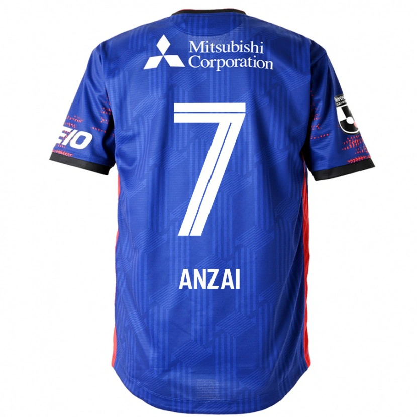 Danxen Homem Camisola Soma Anzai #7 Azul Royal Branco Principal 2025/26 Camisa Brasil