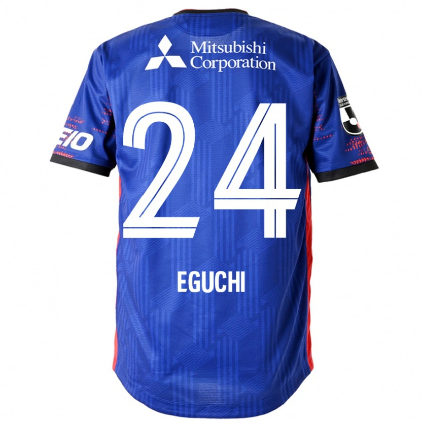 Danxen Homem Camisola Kaito Eguchi #24 Azul Royal Branco Principal 2025/26 Camisa Brasil