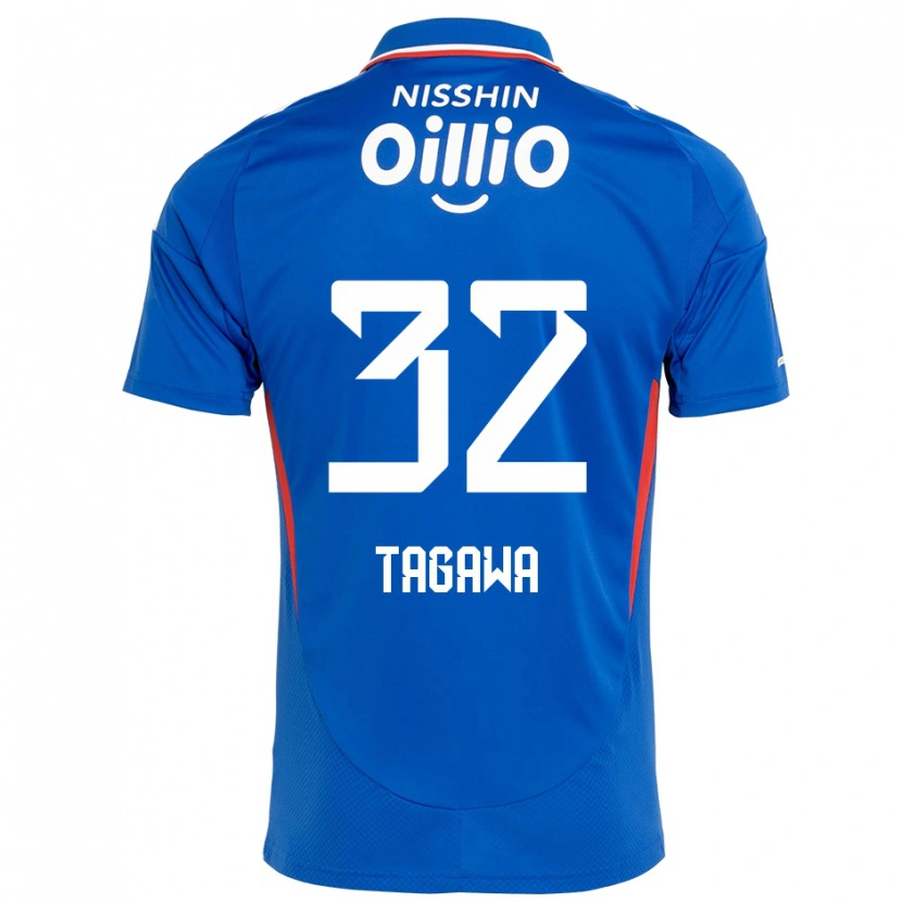 Danxen Homem Camisola Tomoki Tagawa #32 Azul Royal Branco Principal 2025/26 Camisa Brasil