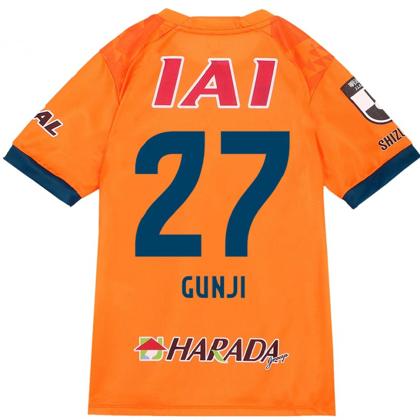 Danxen Homem Camisola Riku Gunji #27 Laranja Vermelho Principal 2025/26 Camisa Brasil