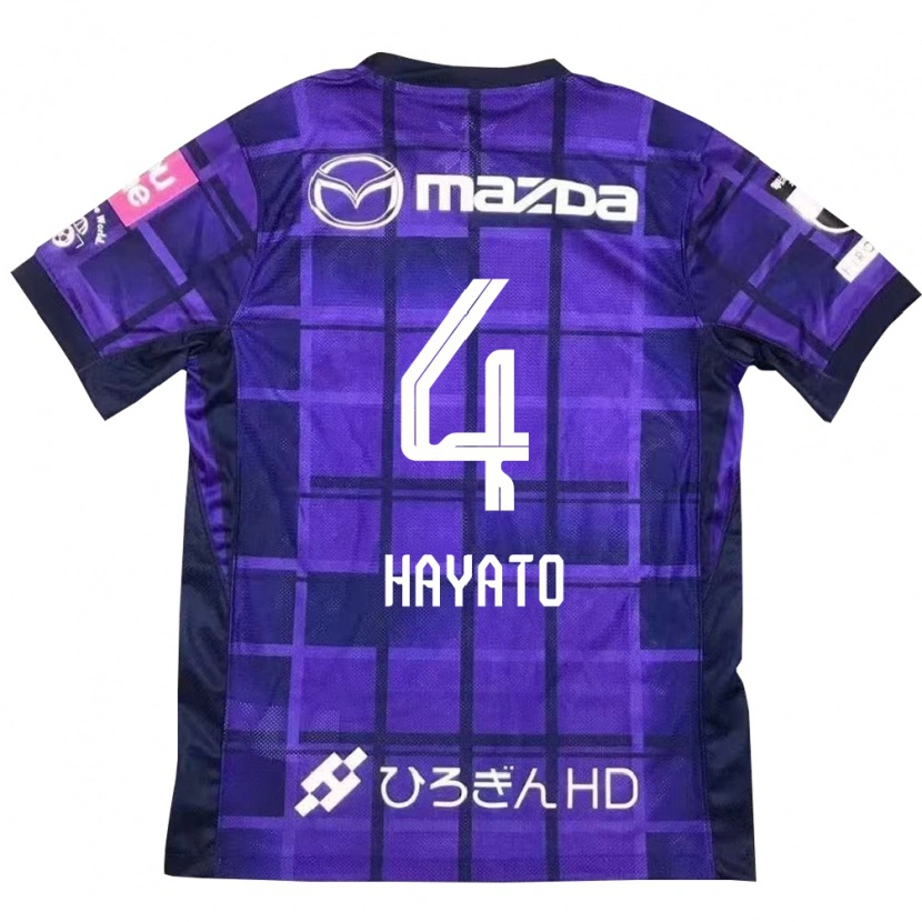 Danxen Homem Camisola Hayato Araki #4 Roxo Laranja Principal 2025/26 Camisa Brasil