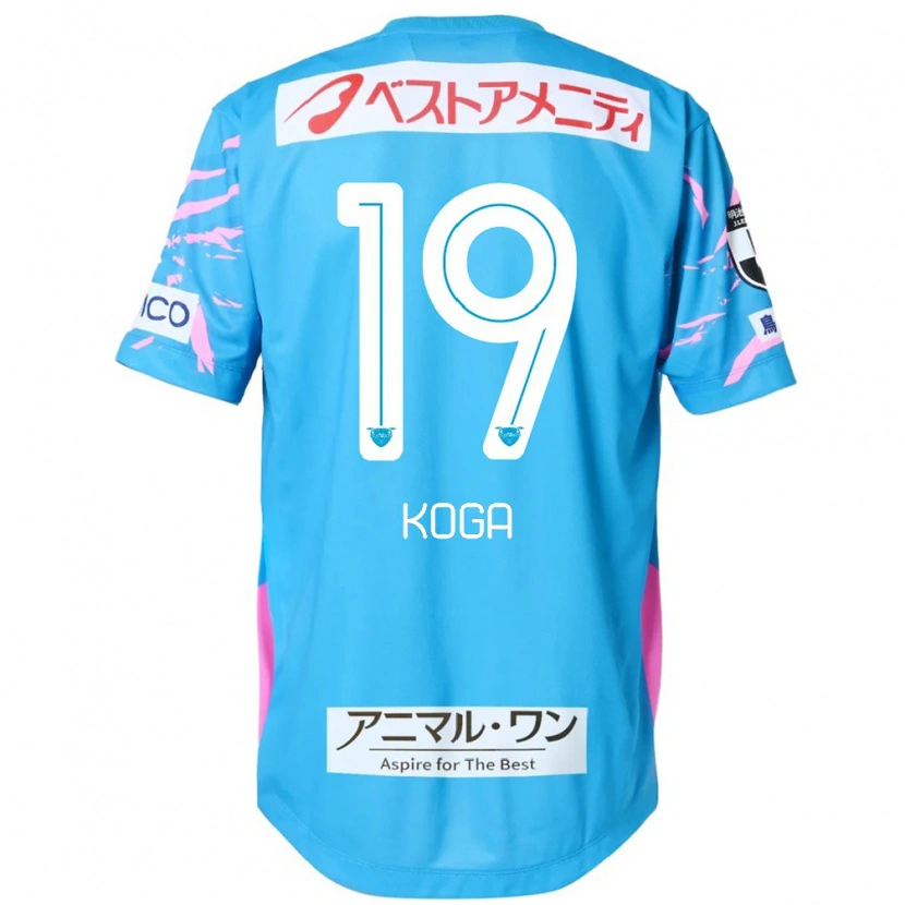 Danxen Homem Camisola Ryoma Koga #19 Azul Rosa Principal 2025/26 Camisa Brasil