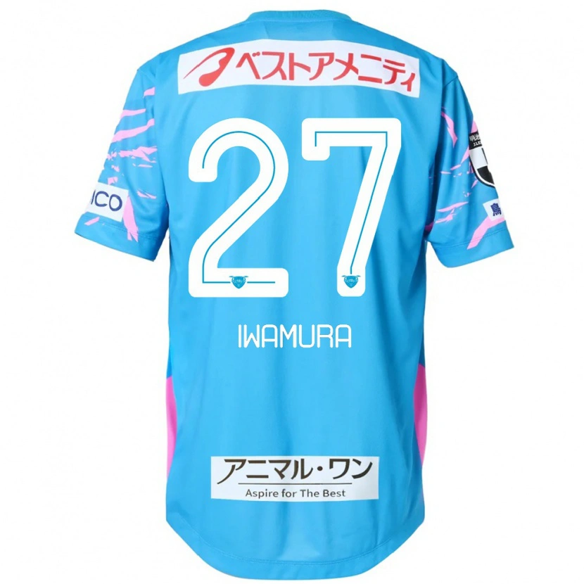Danxen Homem Camisola Junnosuke Iwamura #27 Azul Rosa Principal 2025/26 Camisa Brasil
