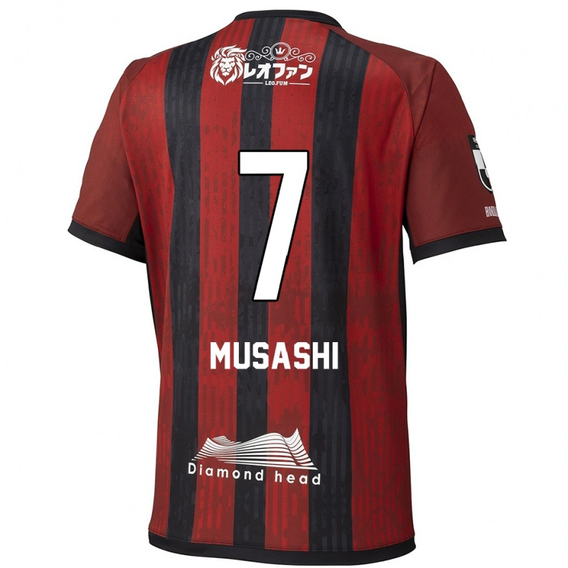 Danxen Homem Camisola Musashi Suzuki #7 Vermelho Preto Principal 2025/26 Camisa Brasil