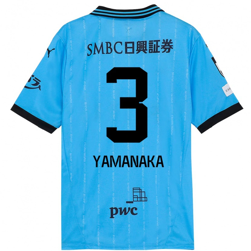 Danxen Homem Camisola Daiki Yamanaka #3 Azul Celeste Preto Principal 2025/26 Camisa Brasil