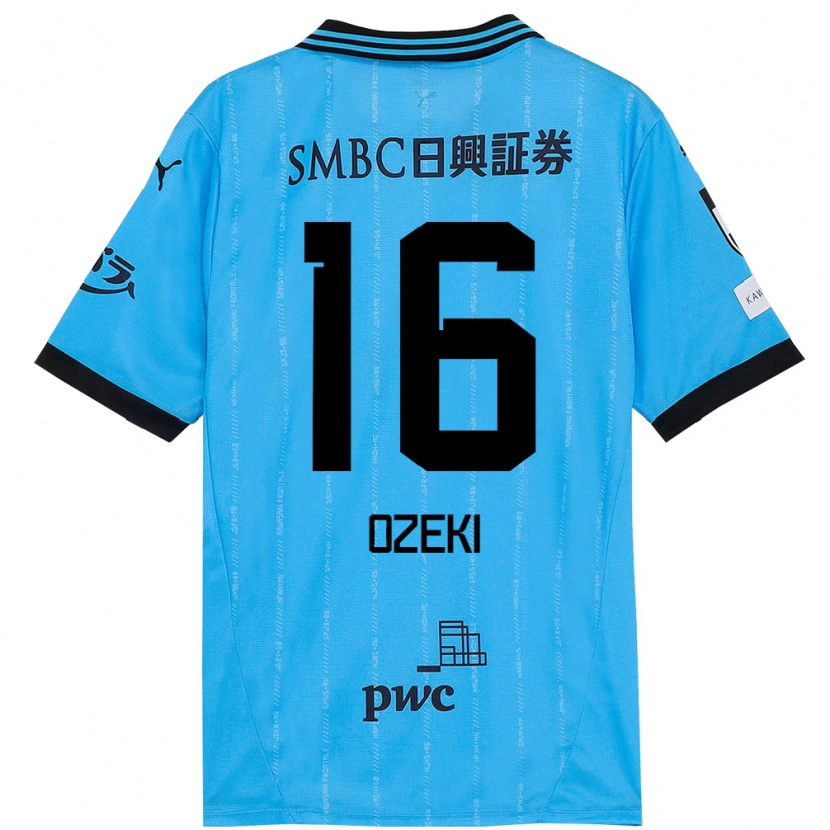 Danxen Homem Camisola Yuto Ozeki #16 Azul Celeste Preto Principal 2025/26 Camisa Brasil