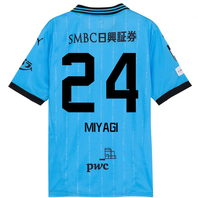 Danxen Homem Camisola Ten Miyagi #24 Azul Celeste Preto Principal 2025/26 Camisa Brasil